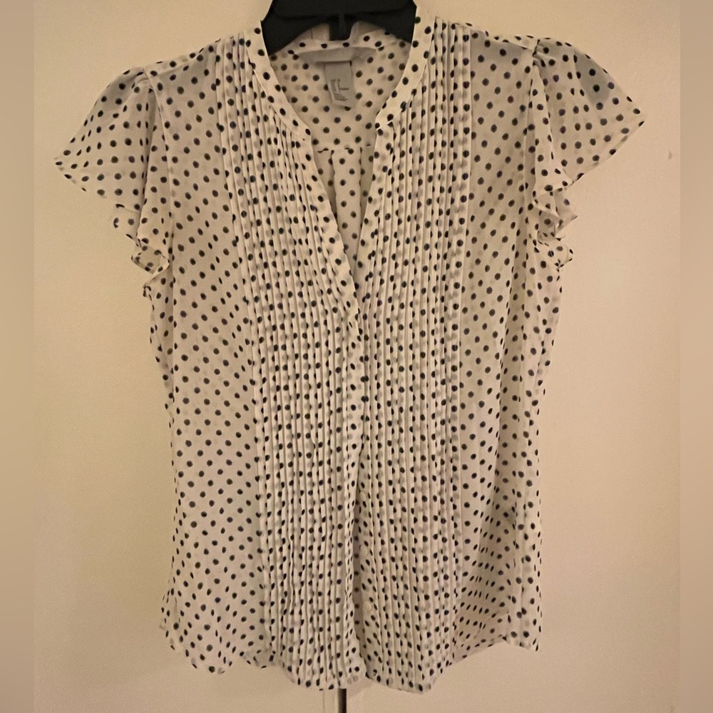 H&M polka dot blouse